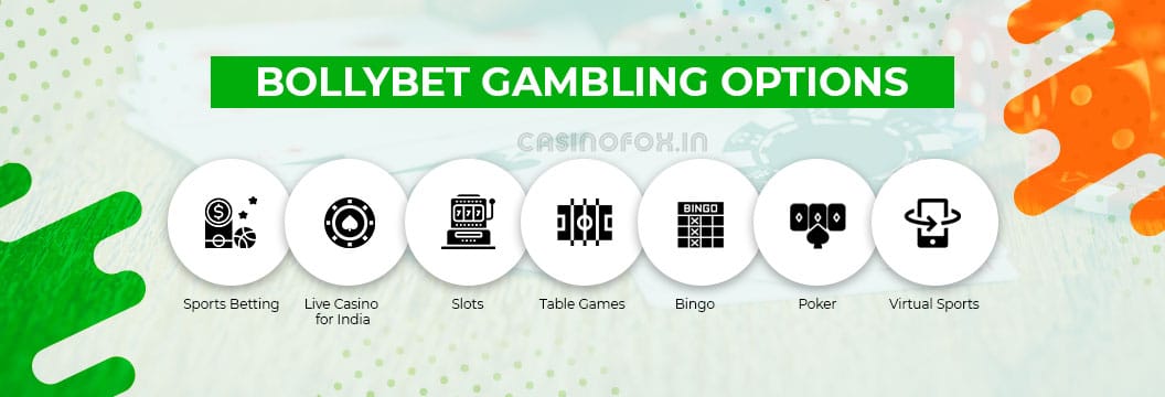 bollybet casino gambling option